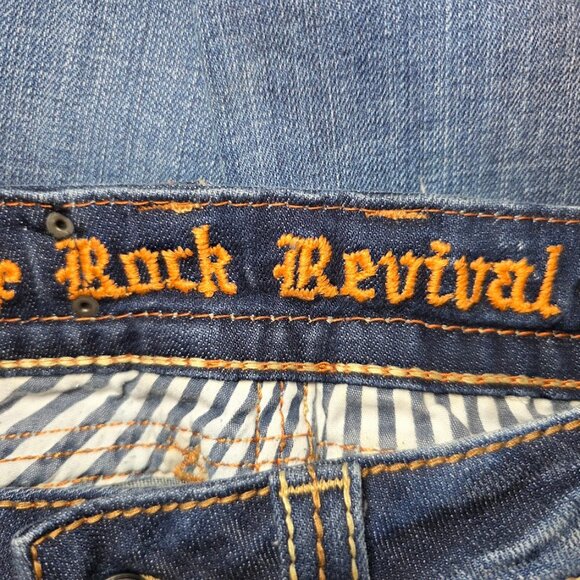 Rock Revival Christina Boot Cut Low-Rise Y2K Jeans 26 - Picture 8 of 16